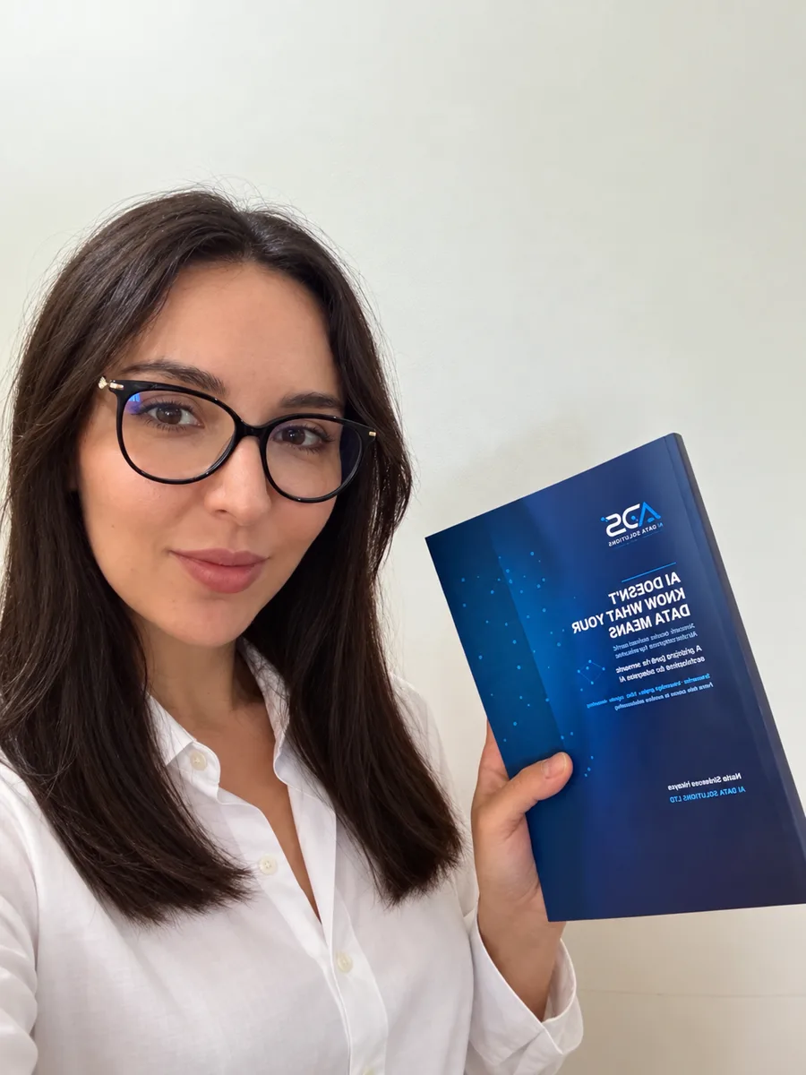 Maria Hristova, author of AI Doesn't Know What Your Data Means